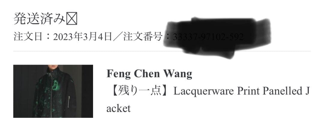 ぽ*ん様 Feng Chen Wang PRINT PANELLED JACKE