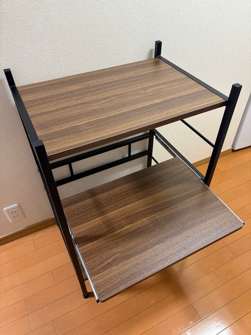 新品未使用組立済⭐︎山善　ロータイプレンジラック　レンジ台