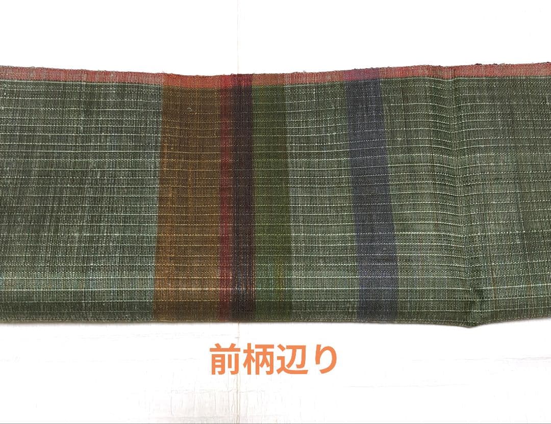 渡文　袋帯　リバーシブル　正絹