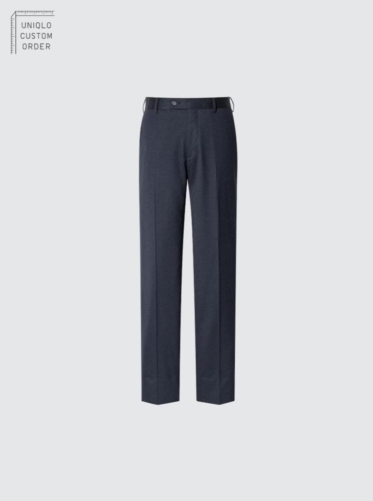 UNIQLO ユニクロ ネイビー ストレッチウールジャケット、パンツ 新品