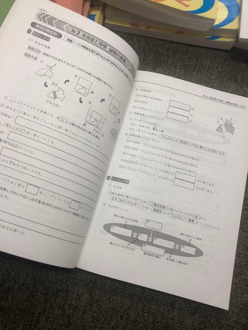 浜学園　小５　国語/算数/理科/夏期/冬期　テキスト　2021年版　 中古