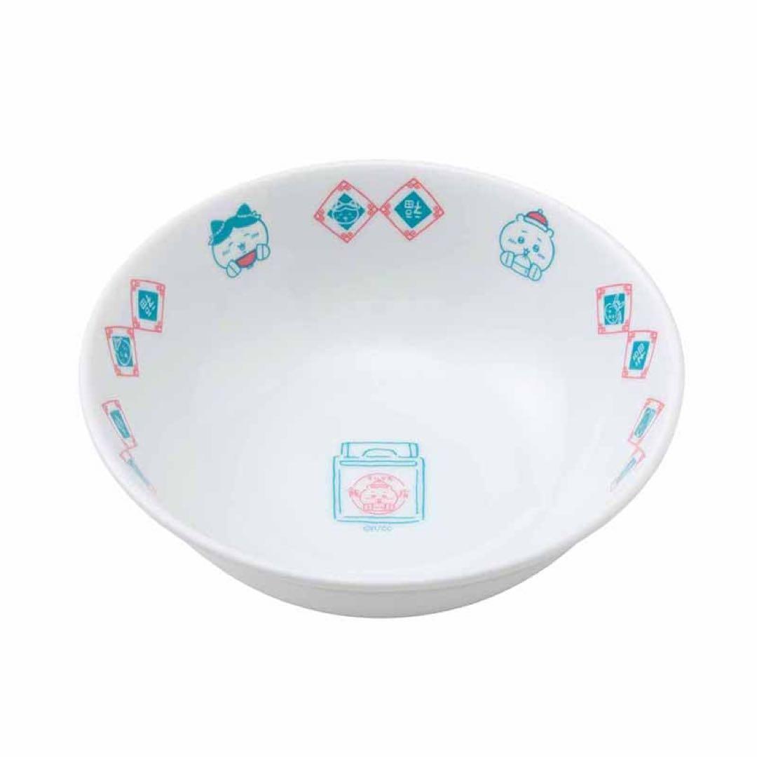 新品★ちいかわ飯店【ちいかわ＆ハチワレ＆うさぎ】ラーメンどんぶり＆レンゲセット