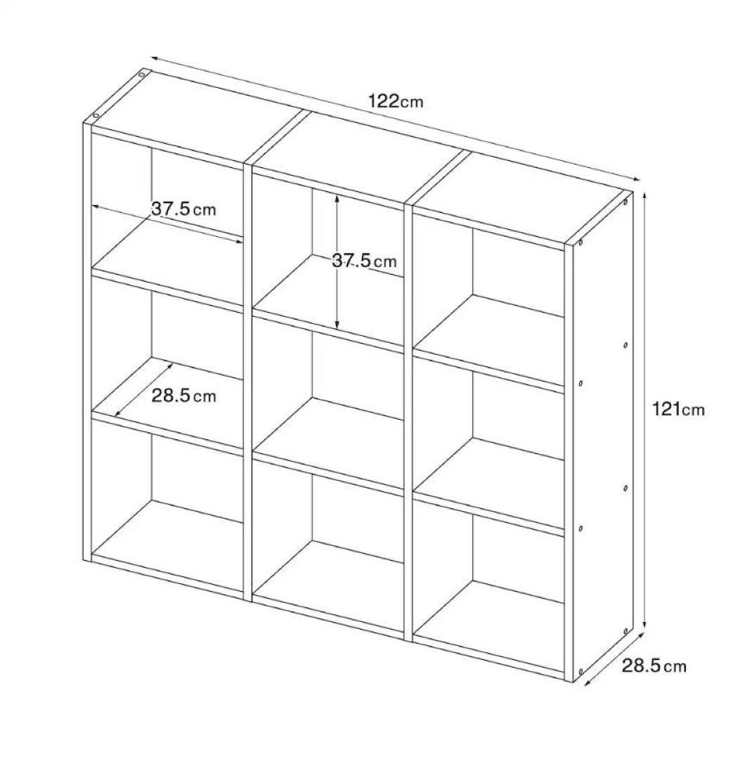 ■送料込■無印良品 スタッキングシェルフ 3×3 木製家具棚 オーク材 収納