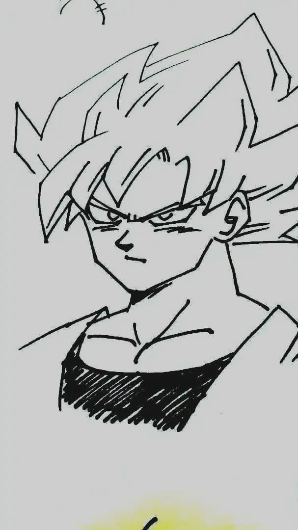 鳥山明先生　サイン色紙　ドラゴンボール　孫悟空