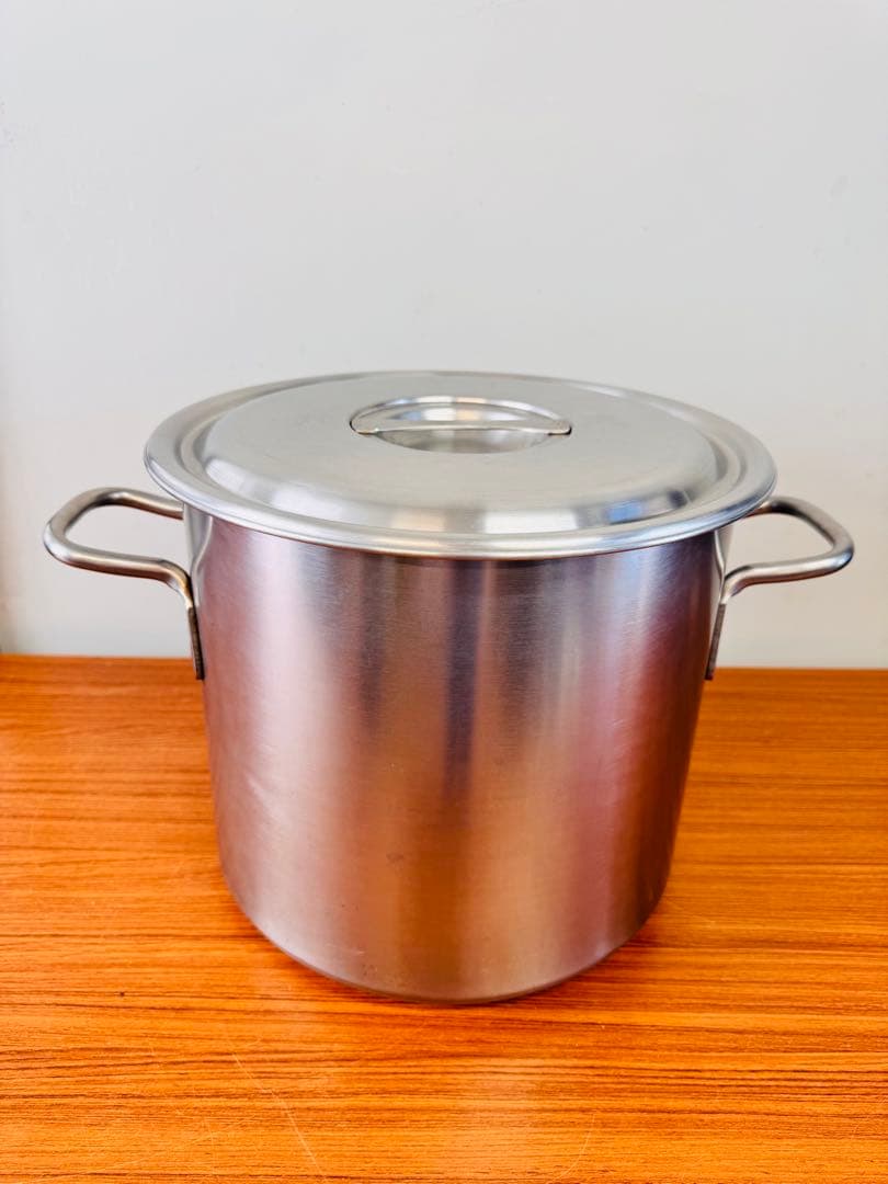 業務用 寸胴鍋 31cm 深型 約20L 蓋付き SUS444