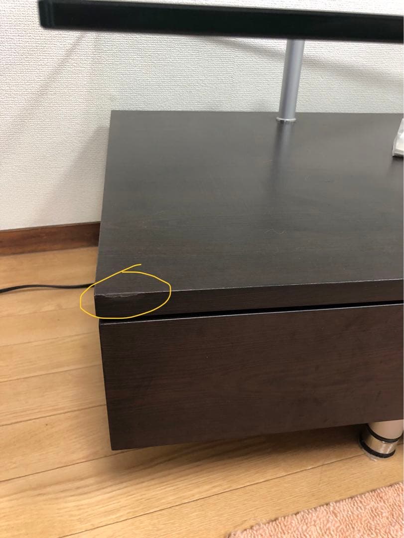 ニトリ　センターテーブル　ローテーブル　ガラス　引き取り