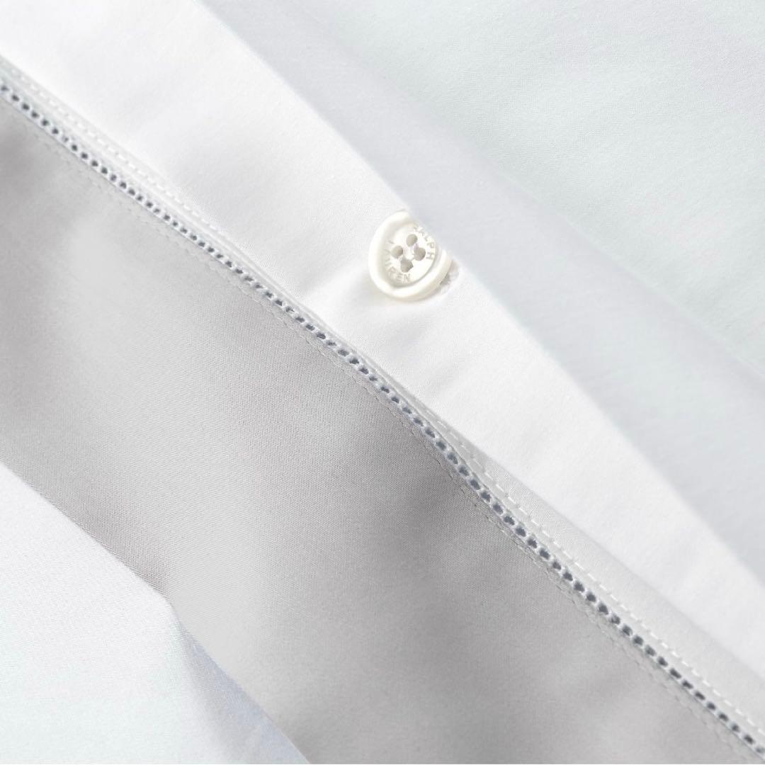 Ralph Lauren オーガニックコットン掛け布団カバー　シングル　シルバー