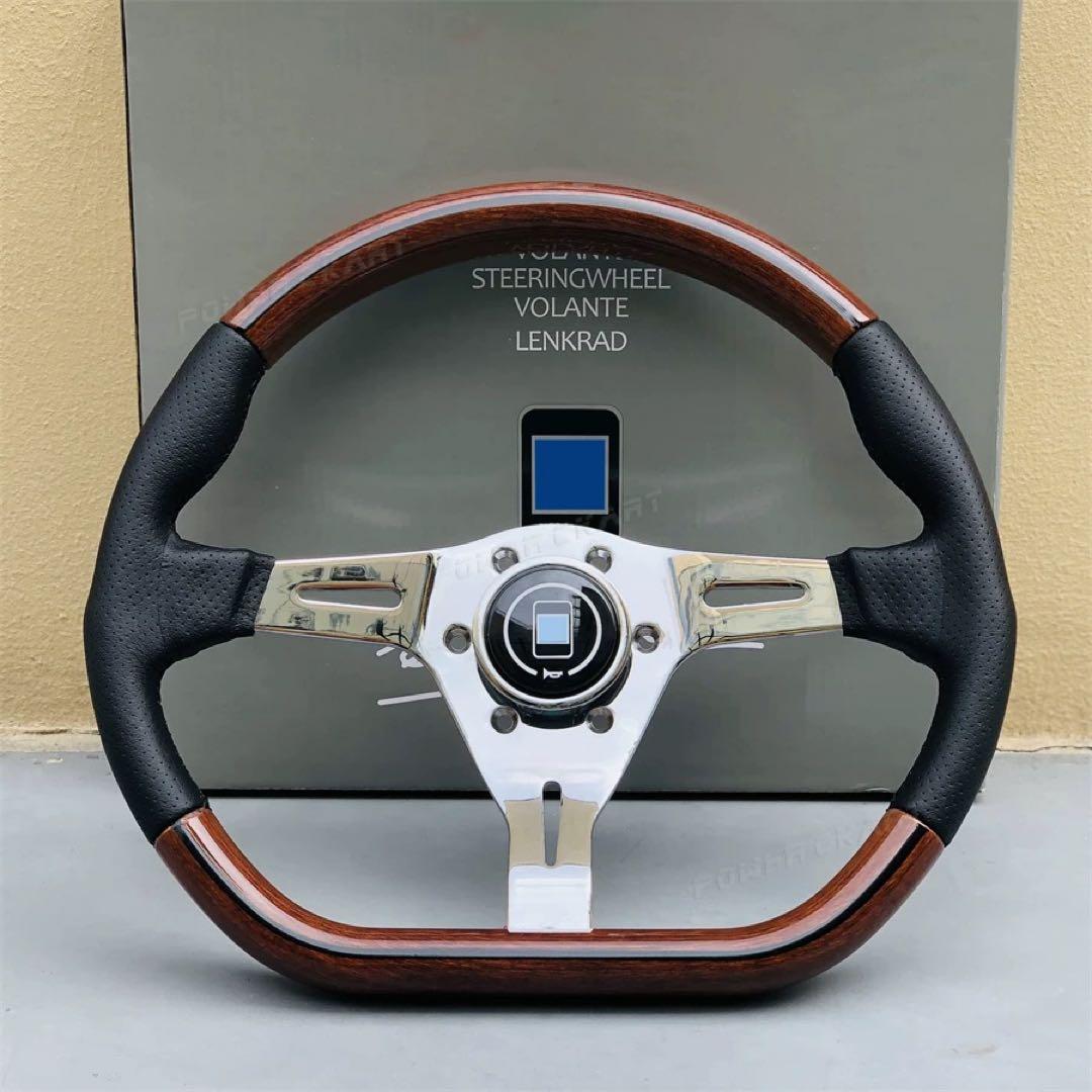 NARDI ナルディステアリング ウッド D スポーツステアリング車14インチ