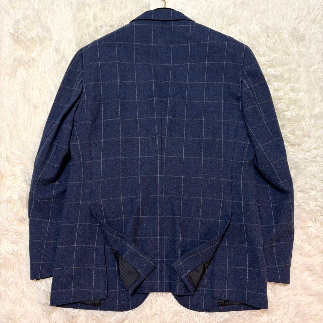 【極美品】タカキュー セットアップ ネイビー 段返り3つボタン ウール100