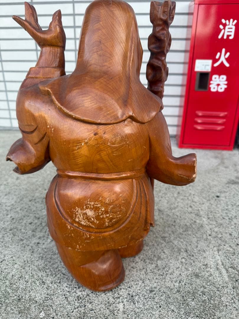 木製彫刻 神様像 大きめ
