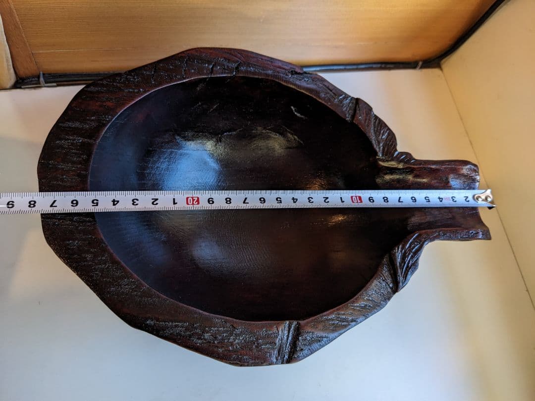 迫力のある片口　手彫り　くり抜き　酒器