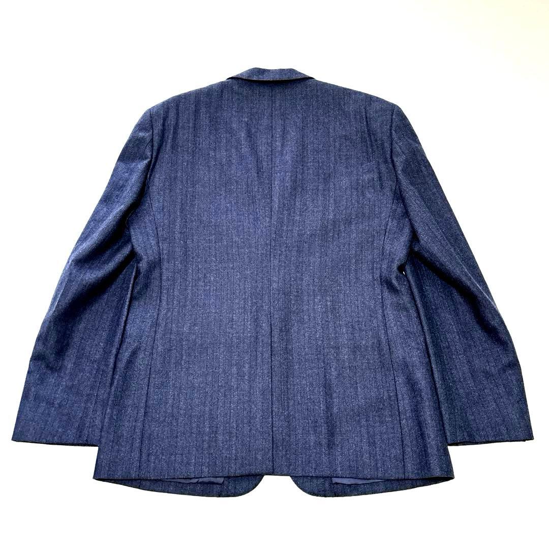 極美品✨スーツセレクト デニム調 LL スーツ ヘリンボーン　セットアップ