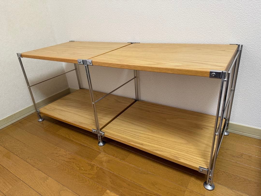 お値下げ中⭐️無印良品☆ステンレスユニットシェルフ☆テレビボード☆木製収納ケース