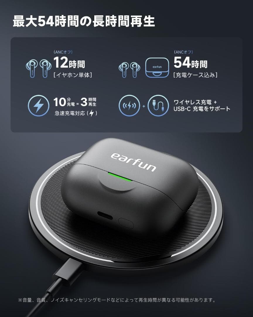 【新品・未開梱】EarFun Air Pro 4i+ワイヤレスイヤホン ブラック