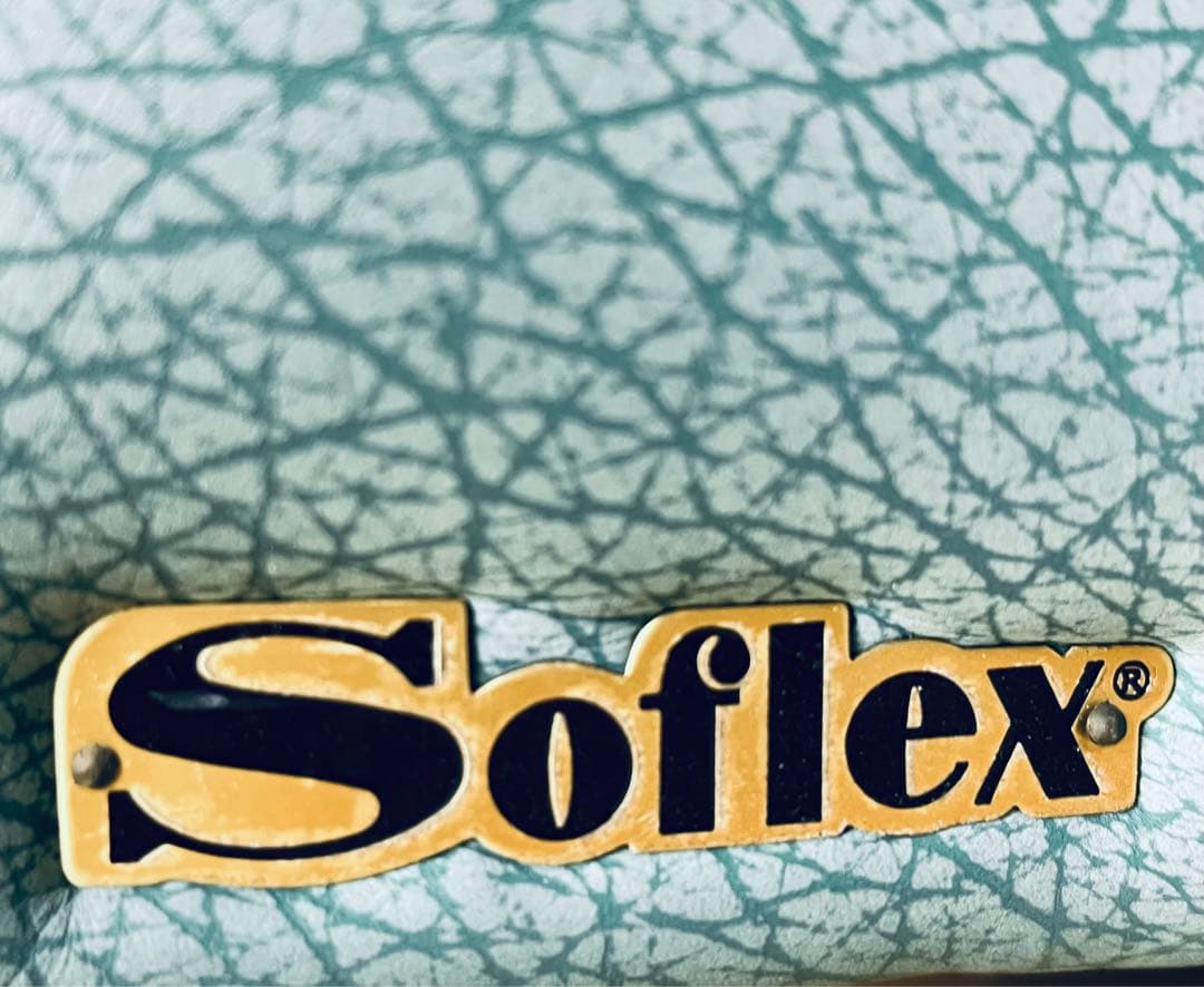 【良品】IDC大塚家具　総本革　Soflex社　トリプルソファ