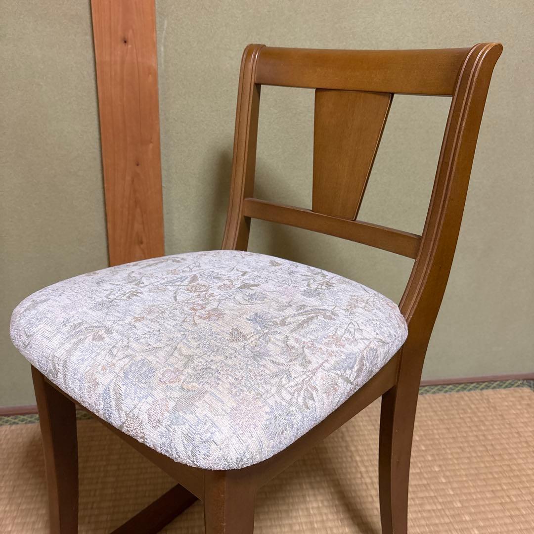 ブラウン 木製 ダイニングチェア ビオラ アイボリー KG-TS-0160 1脚