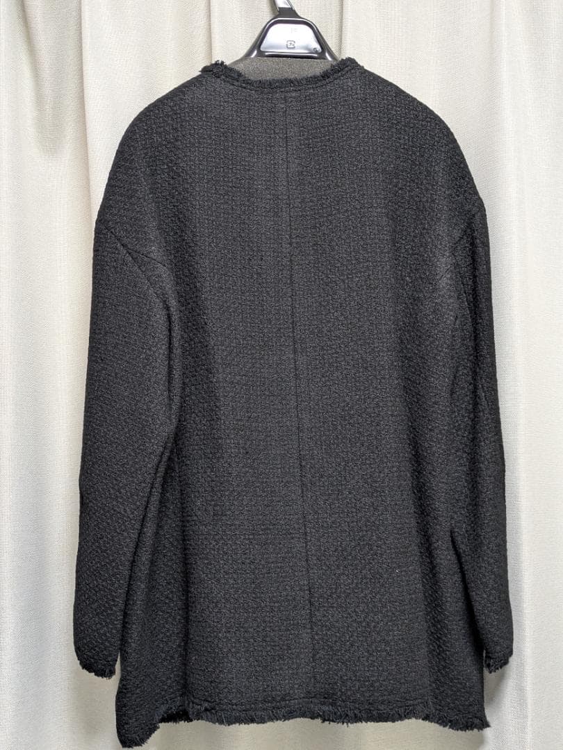 【新品タグ付】【2024 AW】GIOLICAツイードBIGジャケット　ブラック