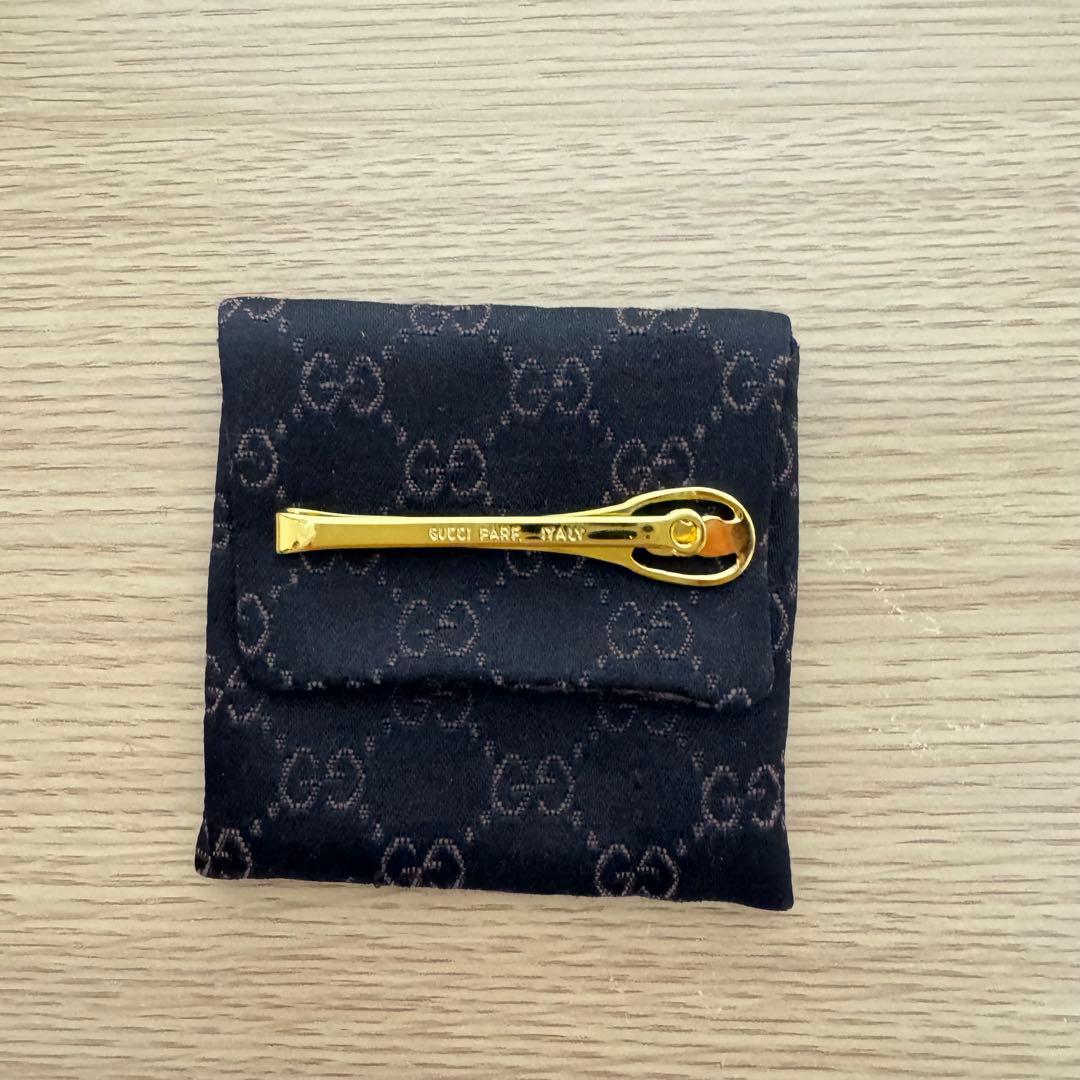 【✨美品✨】GUCCI ネクタイピン 3点セット インターロッキング　カフス