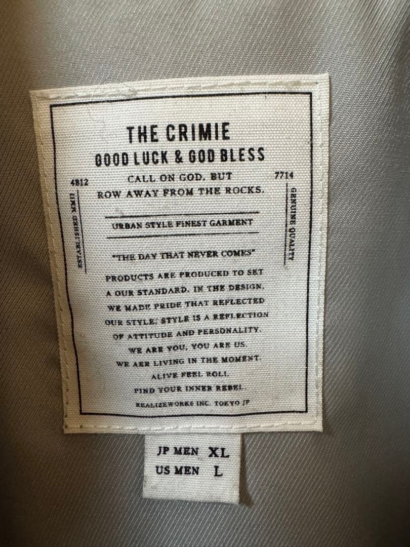 THE CRIMIE ブラック　スタジャン JP MEN XL