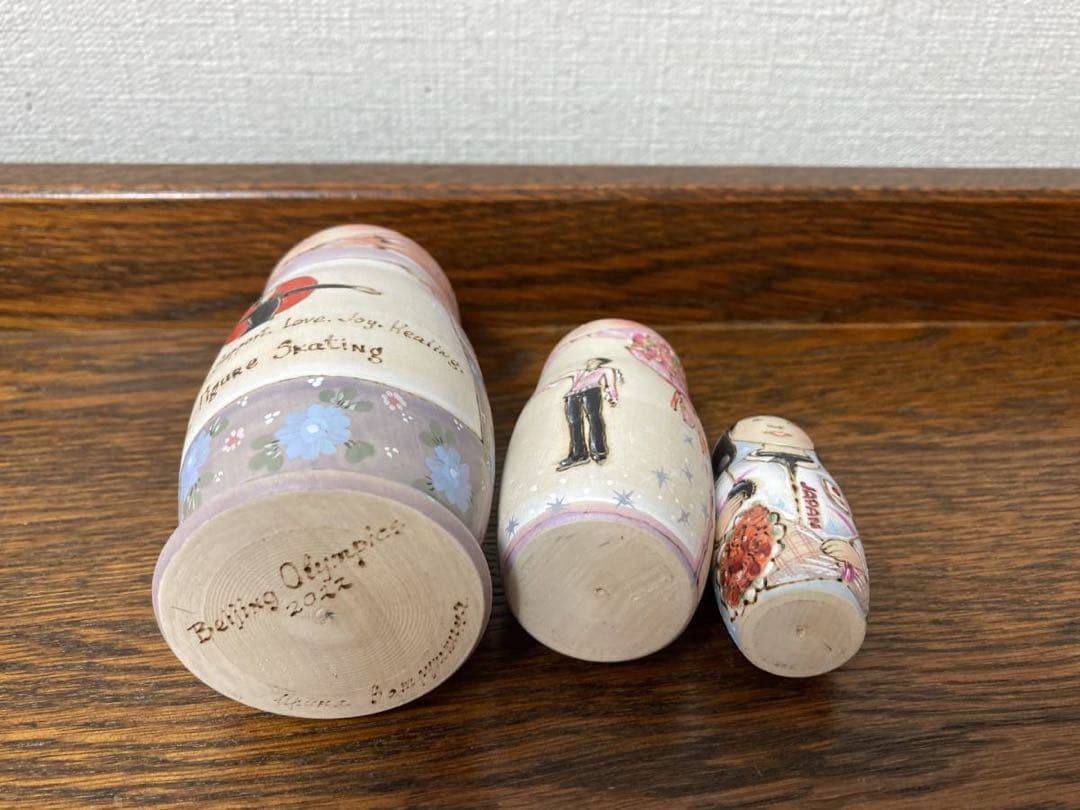 【みぃ】北京オリンピック羽生結弦マトリョーカ&青のサンタ起き上がりこぼし♪