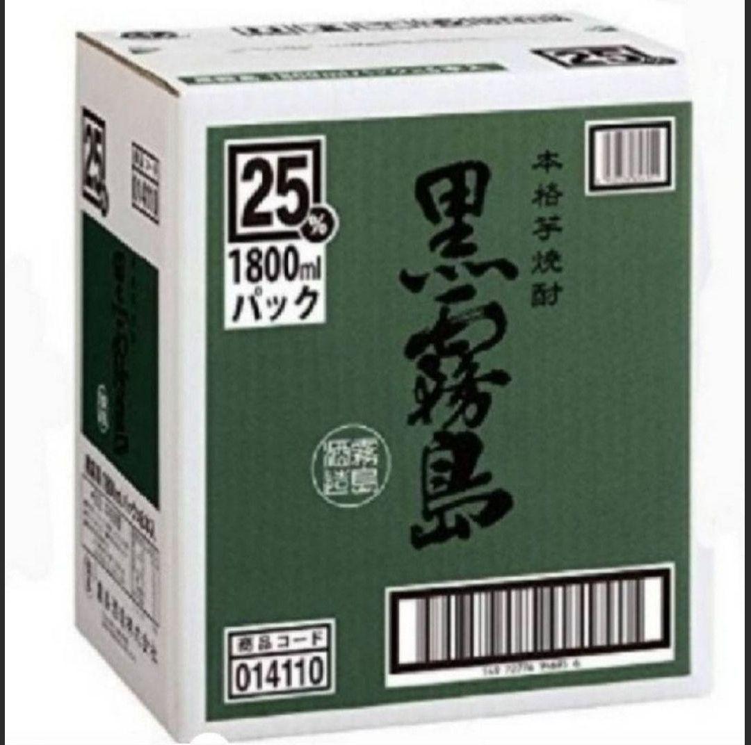 A556 黒霧島 25度 1.8L パック 6本セット