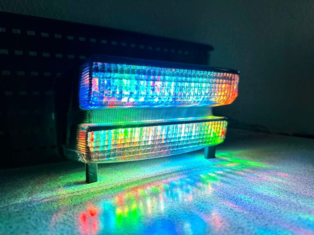 XJR400 XJR1200 4HM RGB流星 テールランプ LED レインボ