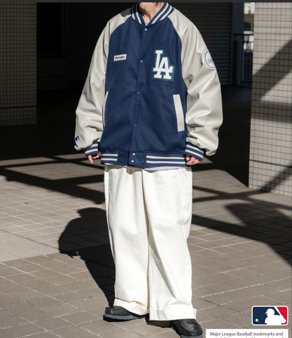 【Perushu×MLB】オーバーサイズスタジャン
