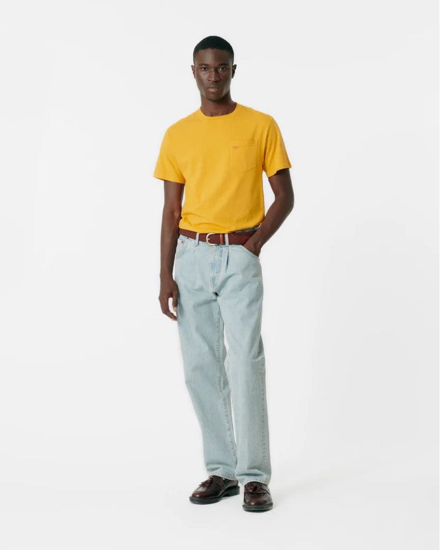 定価36,300円 NOAH Pleated Jeans w32 アイスブルー