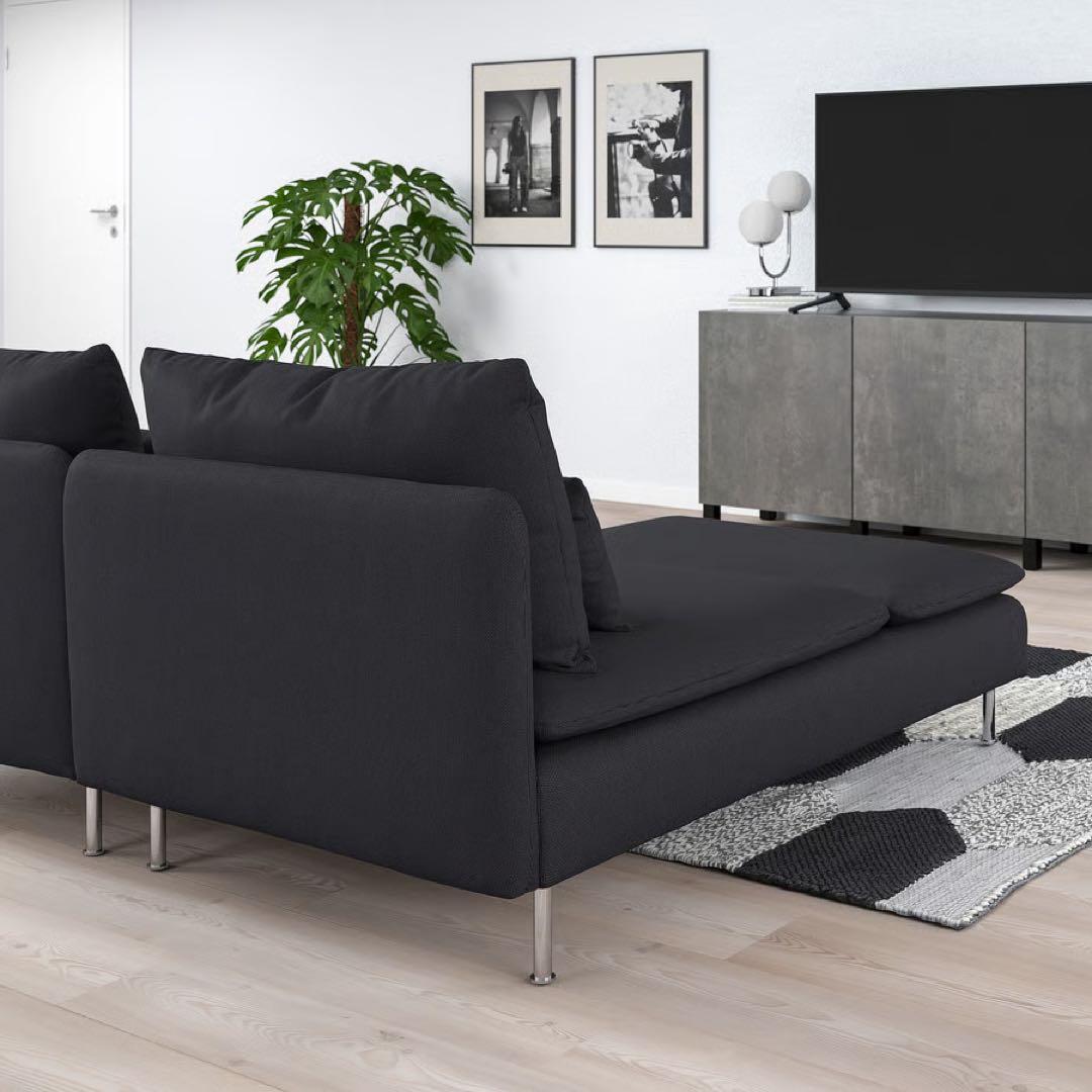 【都内無料配送】IKEA イケア ソーデルハムン 1人掛け ダークグレー