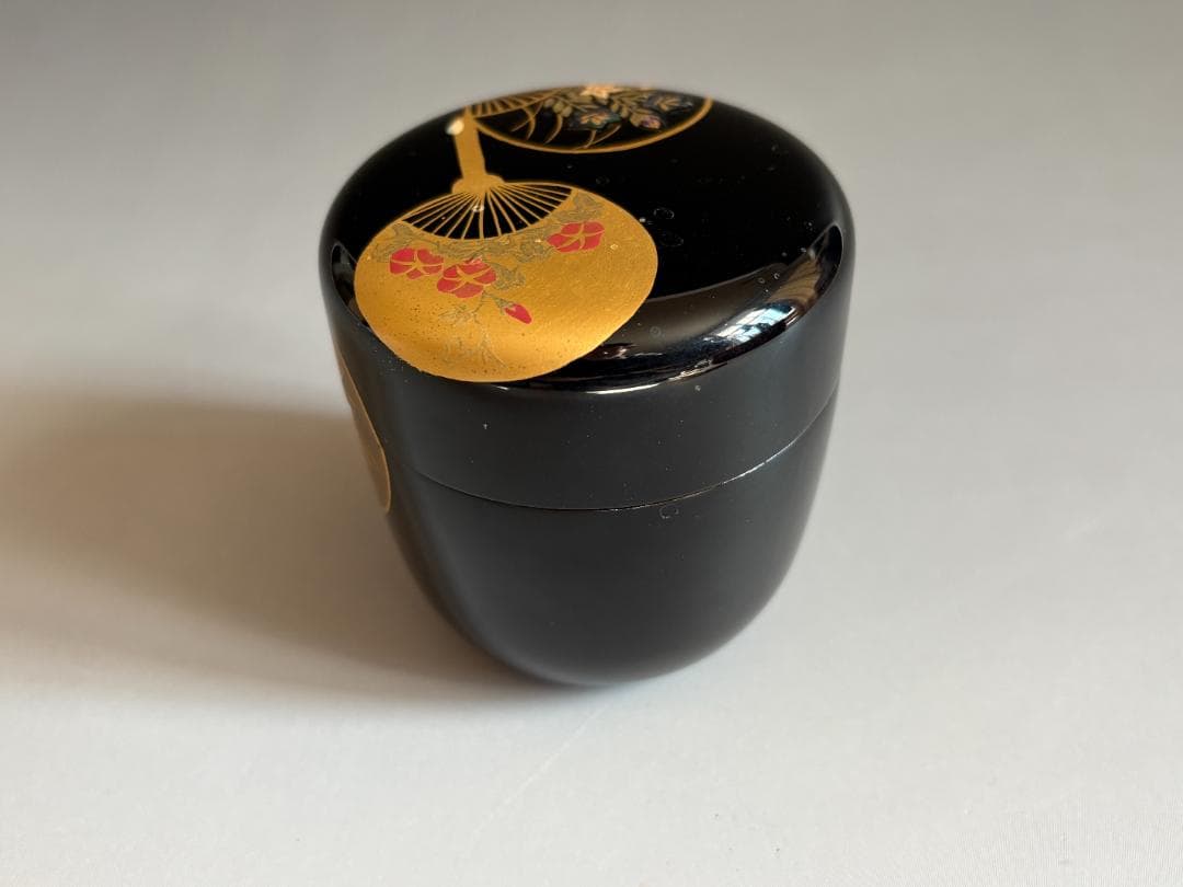 薄茶器　築城築良　団扇　中棗　茶道具