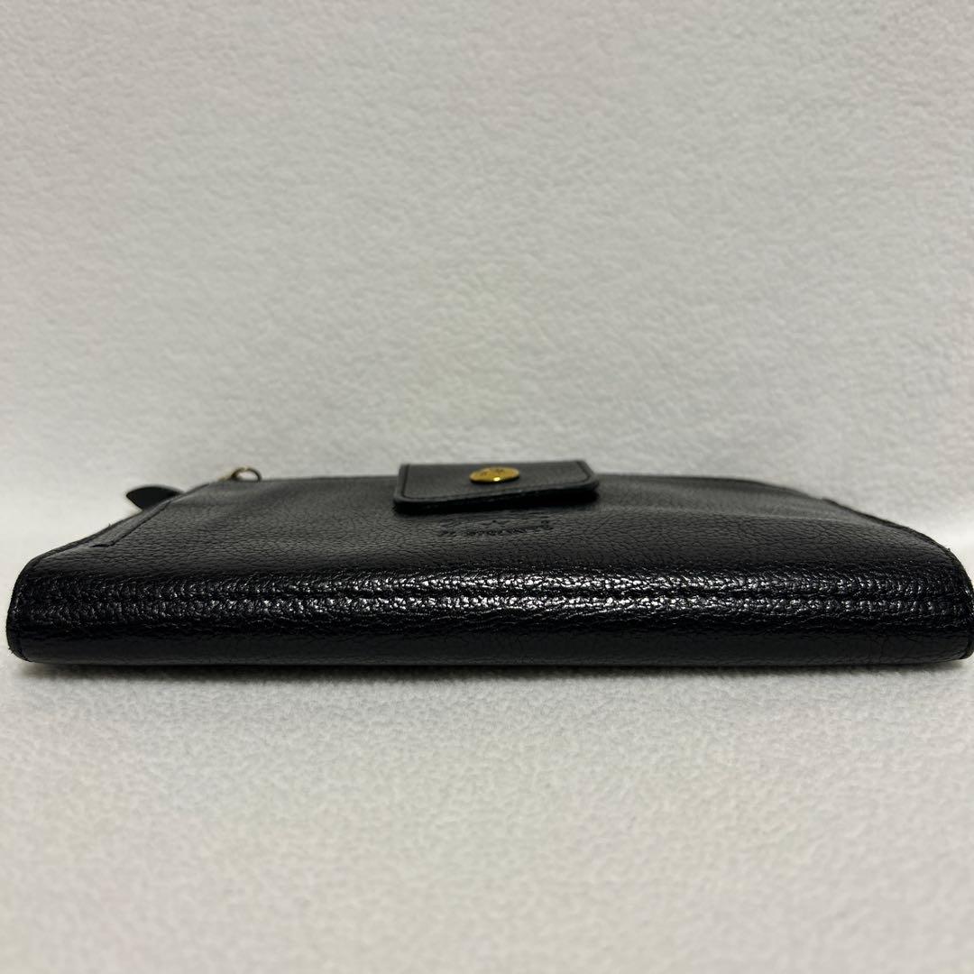 ⭐︎専用 IL BISONTE 黒 レザー 長財布 保存袋付き