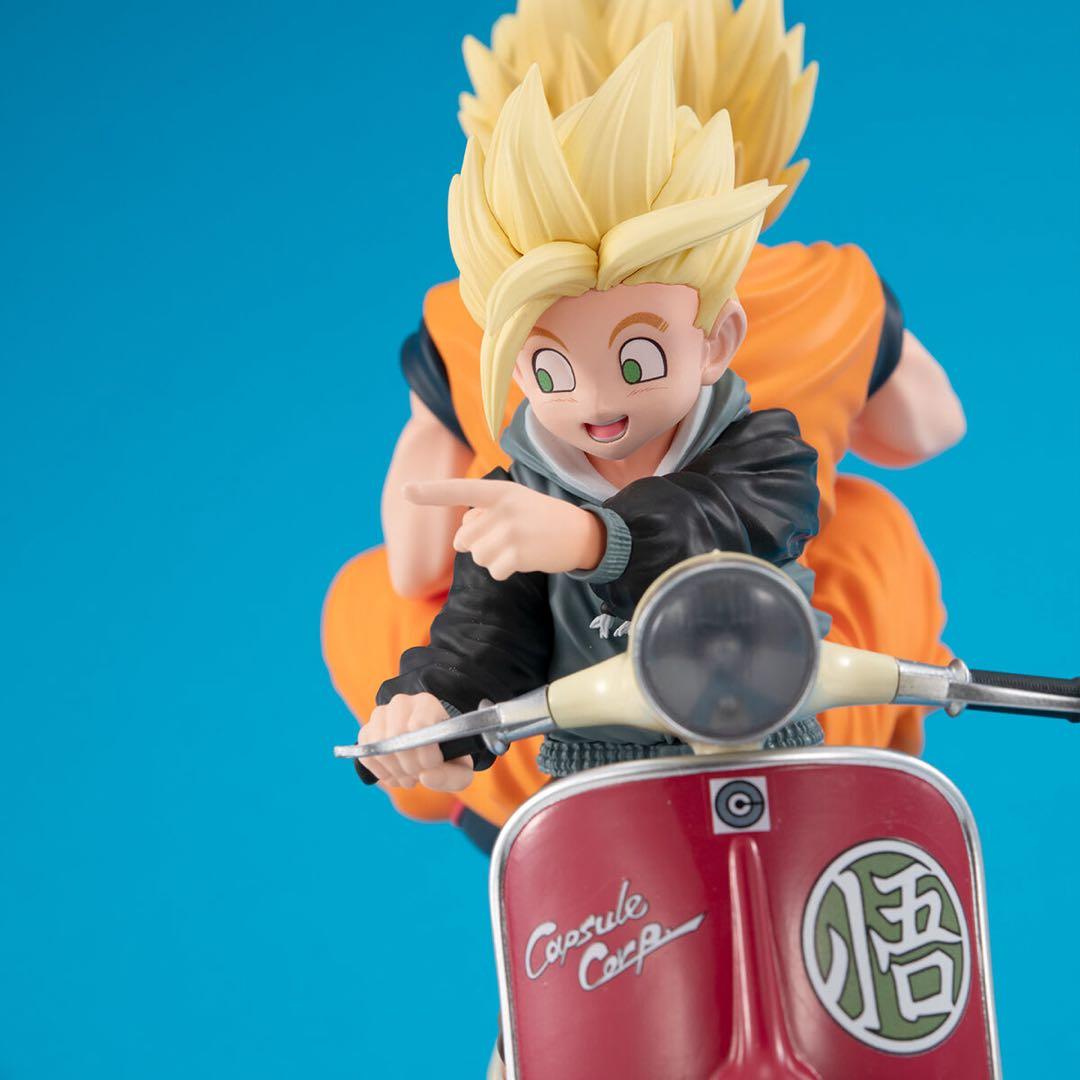 デスクトップリアルマッコイEX ドラゴンボールZ 孫悟空 孫悟飯 バイク