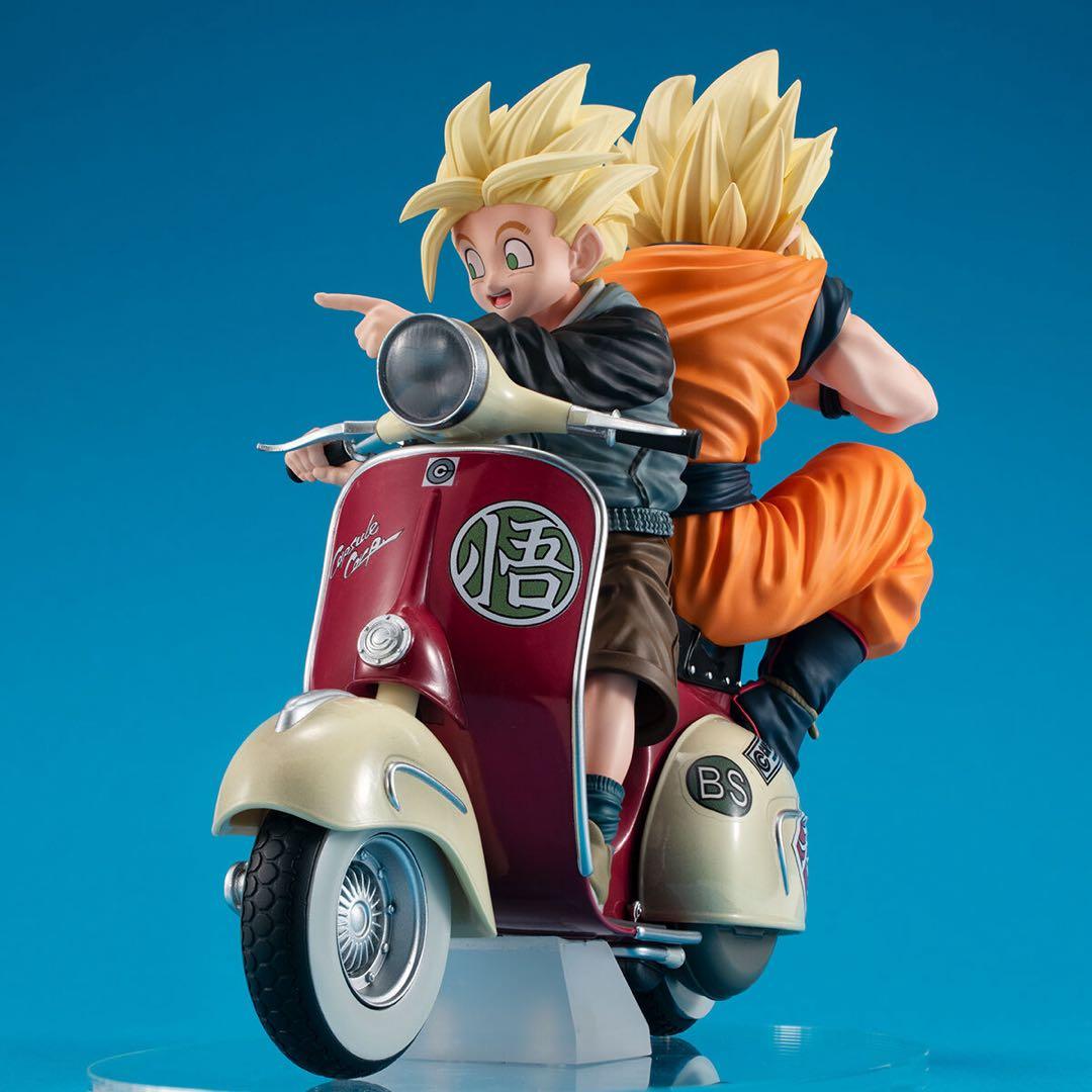 デスクトップリアルマッコイEX ドラゴンボールZ 孫悟空 孫悟飯 バイク