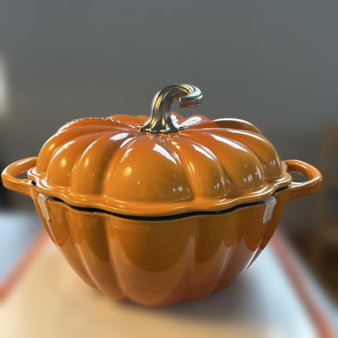 【極美品】LE CREUSET ルクルーゼ カボチャ パンプキン24cm両手鍋