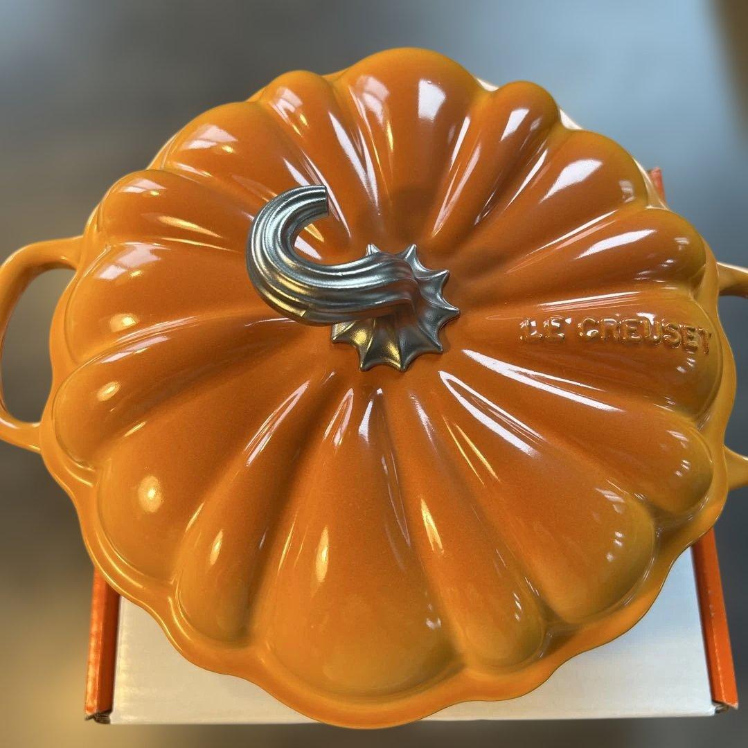 【極美品】LE CREUSET ルクルーゼ カボチャ パンプキン24cm両手鍋