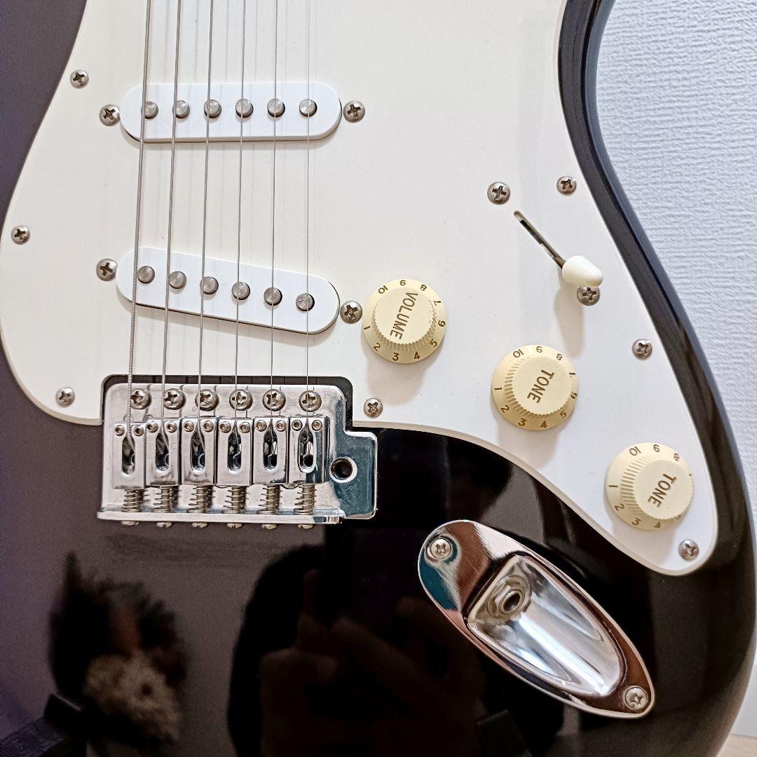 【メンテ済】Squier ストラトキャスター エレキギター本体 ブラック