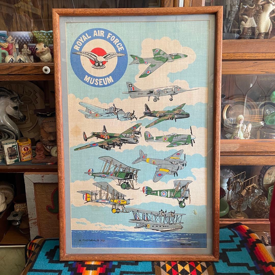 希少品！特大！70's 米軍アメリカアンティーク　ミリタリー空軍飛行機の壁掛け