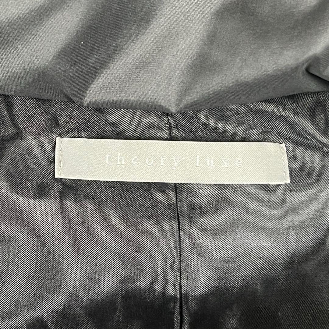 theory luxe 2way ケープ型 ダウンコート ポンチョ 38 M