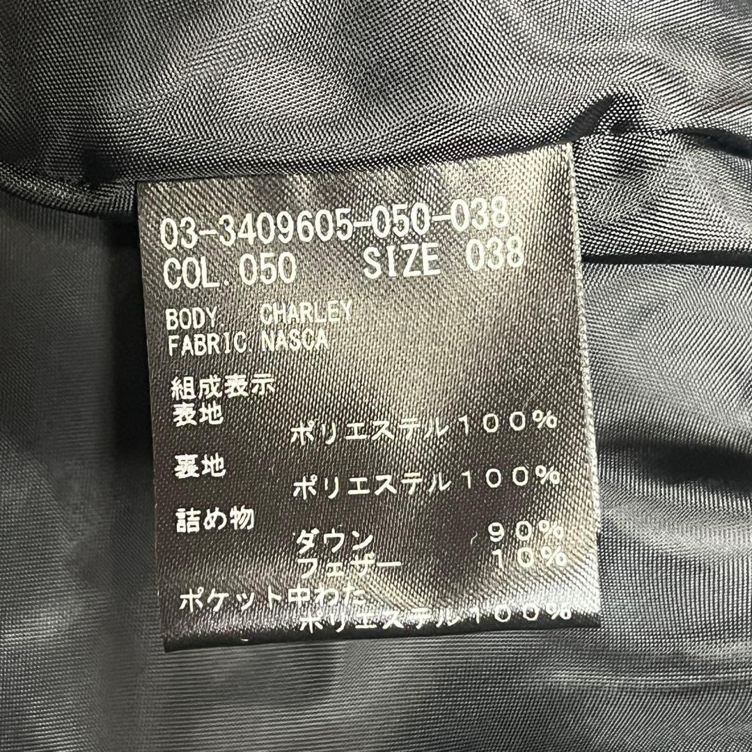 theory luxe 2way ケープ型 ダウンコート ポンチョ 38 M
