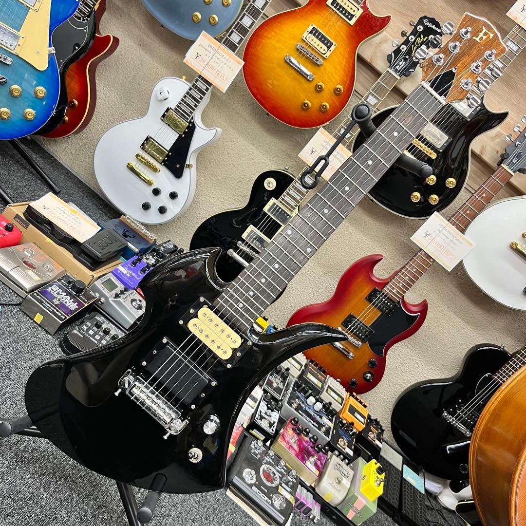 【9368】FERNANDES モッキンバード MG-1X 黒 ミニギター