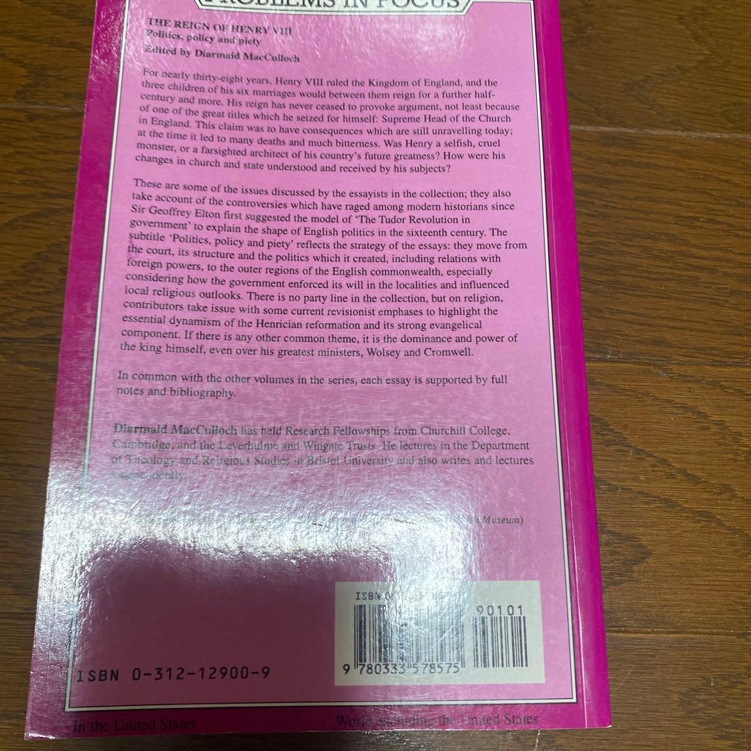 洋書 The Reign of Henry VIII: Politics, Polic