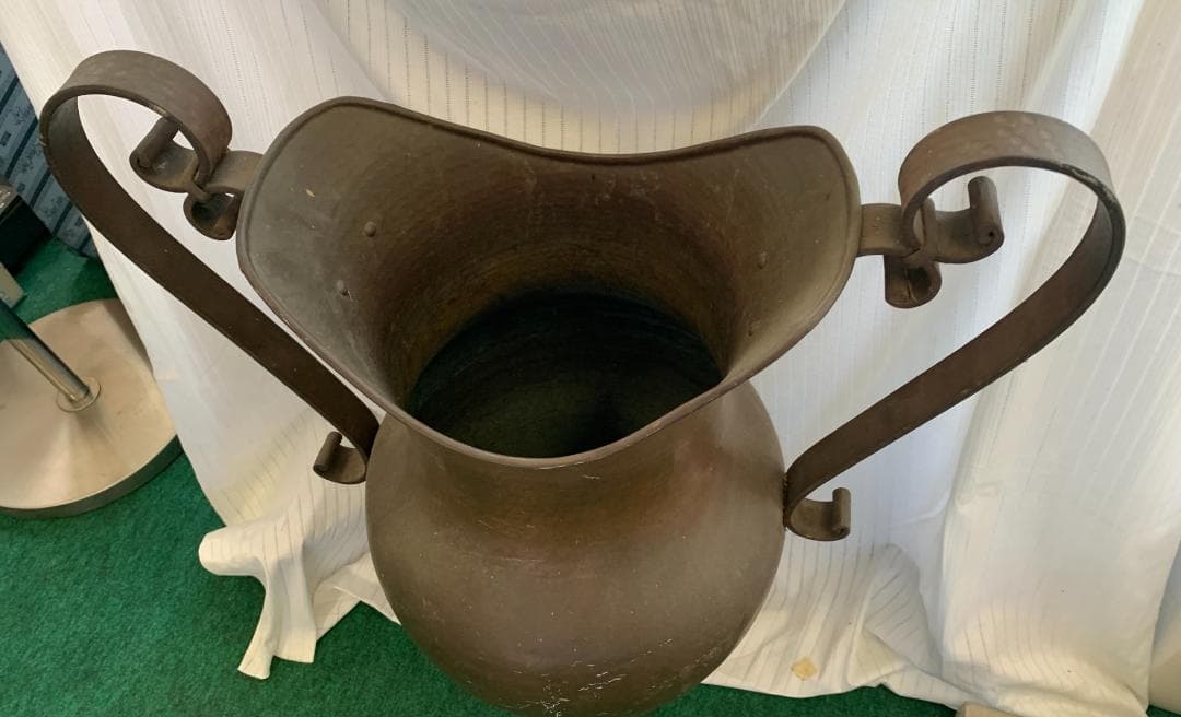 ヴィンテージ!! 銅製 水差し 花瓶 花器 フランス製 大型 現状品!!