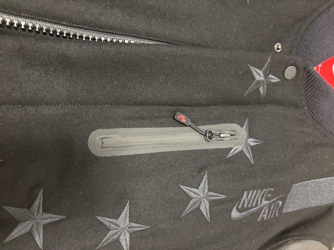 NIKEナイキ デストロイヤー レザー 切り替え スタジャン 黒 メンズ