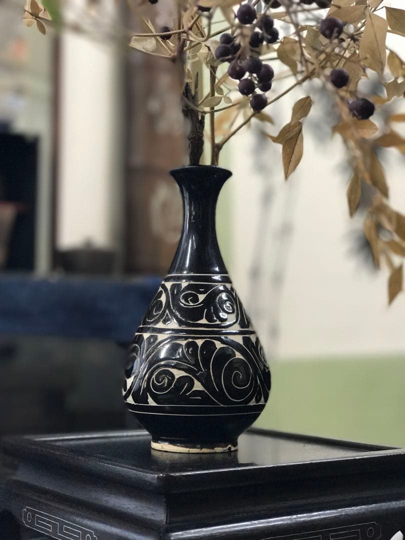 中国アンティーク？ 磁州窯？ 高麗磁？李朝？ 玉壺春 花瓶