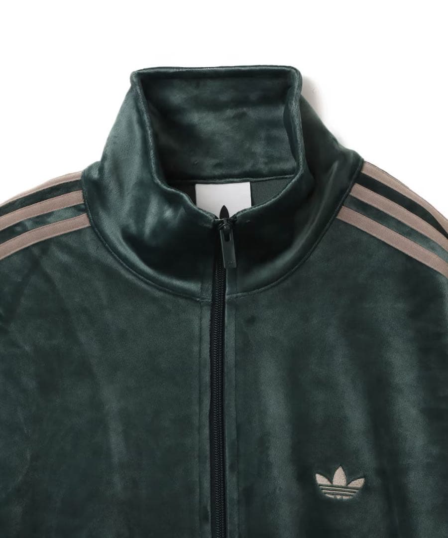 新品3XL】当日発送アディダス　ファイヤーバード ベロアトラックトップ グリーン