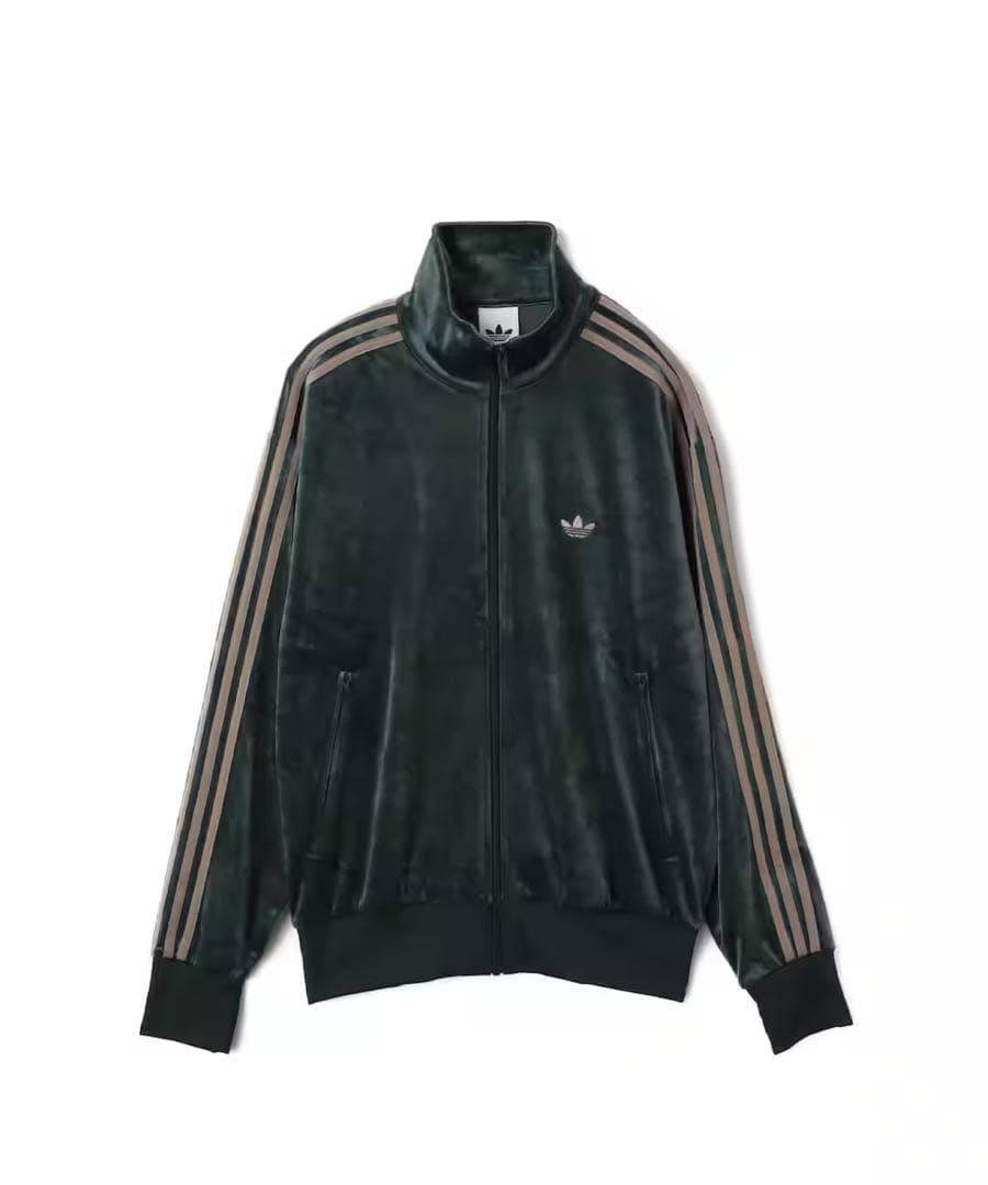 新品3XL】当日発送アディダス　ファイヤーバード ベロアトラックトップ グリーン
