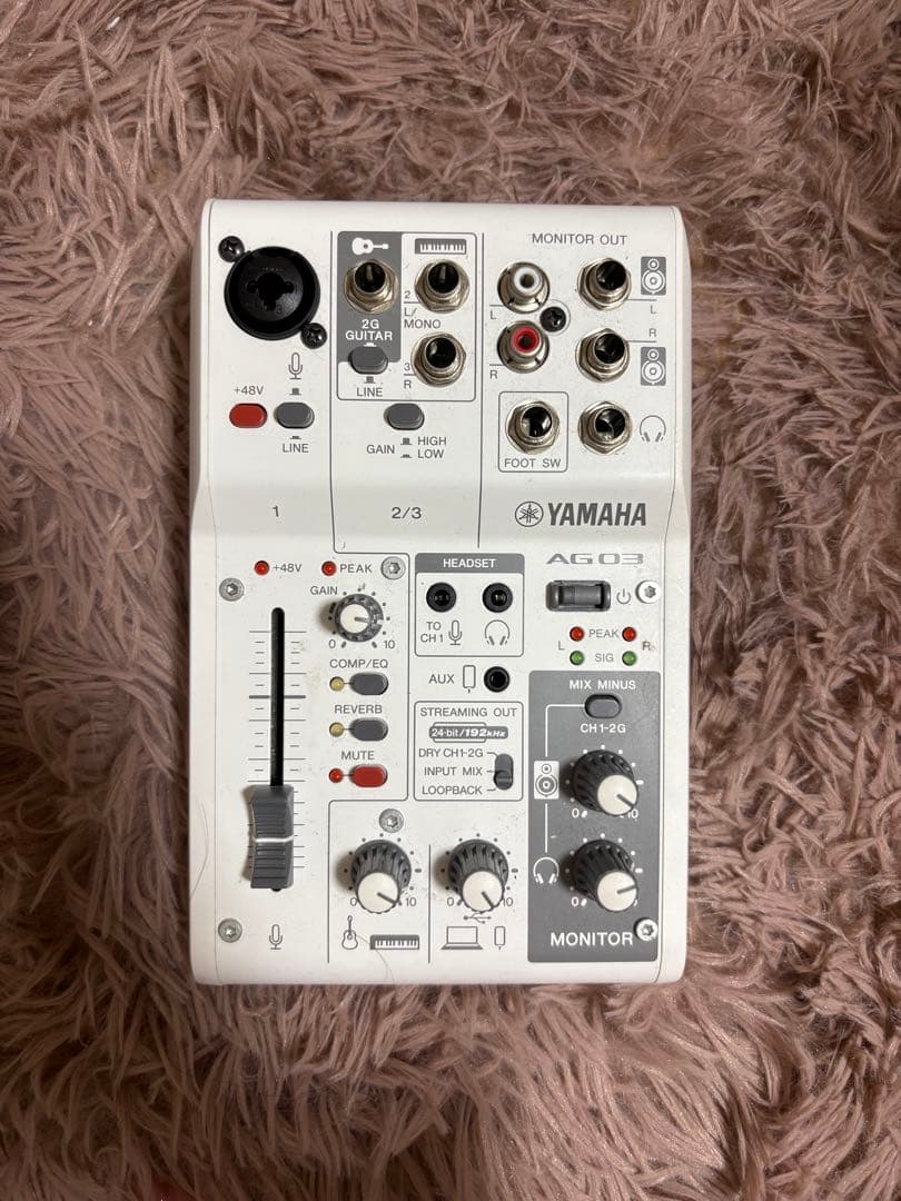 YAMAHA AG03 配信セット コンデンサーマイク付き（美品）