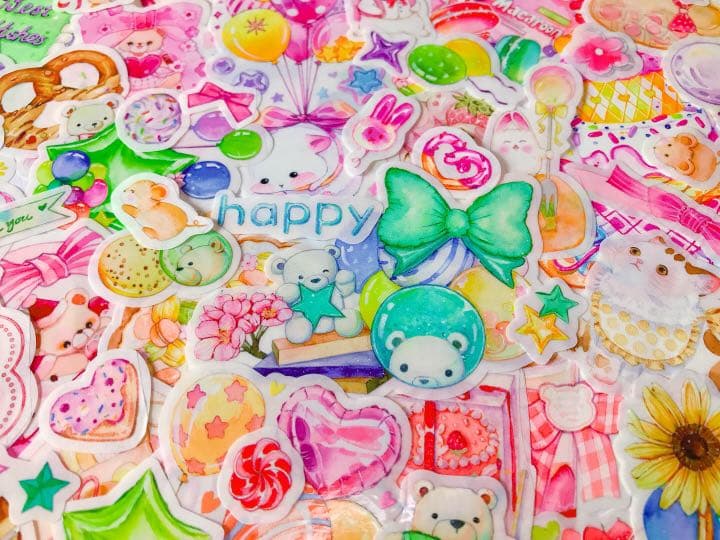 可愛いい❤️❤️フレークシール( ⸝⸝•ᴗ•⸝⸝ )アニマルmixセット♡♡