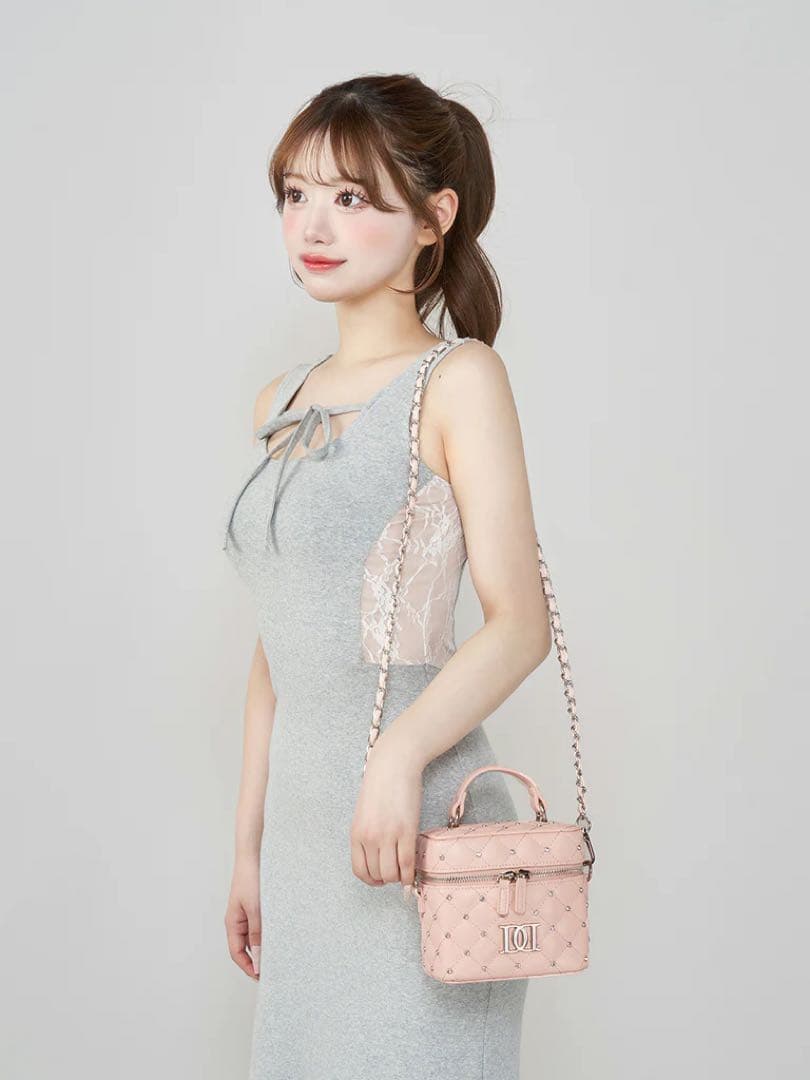 k*様 ♡ ダーリッチ Darich ♡ キルティングビジュースクエアミニバッグ