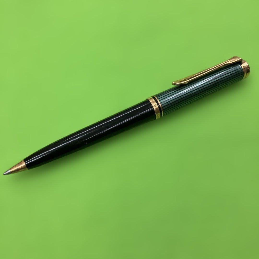 書けます【ペリカン】K800 ボールペン 緑縞